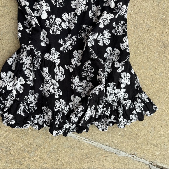 Uncle Frank Black and White Floral Mini Dress with embroidered detailing - Picture 3 of 5